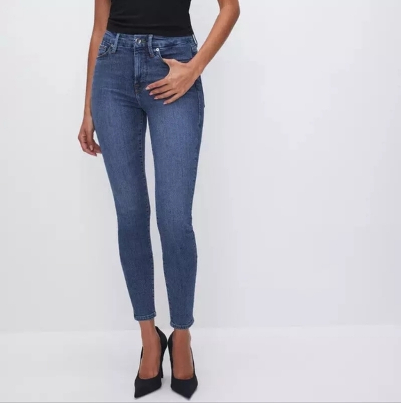 Good American Good Legs Skinny Crop Jeans - Picture 1 of 4